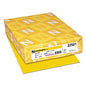 Astrobrights Color Paper, 24 lb Bond Weight, 8.5 x 11, Solar Yellow, 500/Ream (22531)