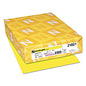 Astrobrights Color Cardstock, 65 lb Cover Weight, 8.5 x 11, Lift-Off Lemon, 250/Pack (21021)