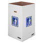 Bankers Box Waste and Recycling Bin, 42 gal, White, 10/Carton (7320101)