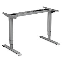 Alera AdaptivErgo Sit-Stand 3-Stage Electric Height-Adjustable Table Base with Memory Control, 48.06" x 24.35" x 25" to 50.7", Gray (ALEHT3SAG)