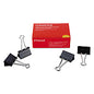 Universal Binder Clips, Large, Black/Silver, 12/Box (UNV10220)