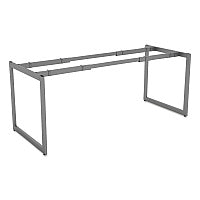 Alera Open Office Desk Series Adjustable O-Leg Desk Base, 47.25 to 70.78w x 29.5d x 28.5h, Silver (ALELSTB30GR)