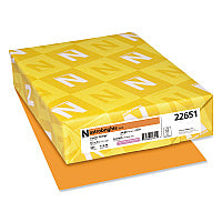 Astrobrights Color Paper, 24 lb Bond Weight, 8.5 x 11, Cosmic Orange, 500/Ream (22651)