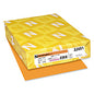 Astrobrights Color Paper, 24 lb Bond Weight, 8.5 x 11, Cosmic Orange, 500/Ream (22651)