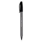 Paper Mate InkJoy 100 Ballpoint Pen, Stick, Medium 1 mm, Black Ink, Smoke/Black Barrel, Dozen (1951257)