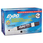 EXPO Low-Odor Dry-Erase Marker, Broad Chisel Tip, Black, Dozen (80001)