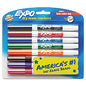 EXPO Low-Odor Dry-Erase Marker, Fine Bullet Tip, Assorted Colors, 8/Set (86601)