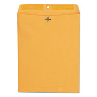 Universal Kraft Clasp Envelope, 28 lb Bond Weight Kraft, #97, Square Flap, Clasp/Gummed Closure, 10 x 13, Brown Kraft, 100/Box (UNV35267)