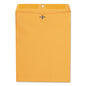 Universal Kraft Clasp Envelope, 28 lb Bond Weight Kraft, #97, Square Flap, Clasp/Gummed Closure, 10 x 13, Brown Kraft, 100/Box (UNV35267)