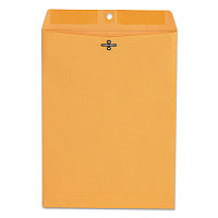 Universal Kraft Clasp Envelope, #90, Square Flap, Clasp/Gummed Closure, 9 x 12, Brown Kraft, 100/Box (UNV35264)