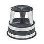 Cramer Kik-Step Steel Step Stool, 2-Step, 350 lb Capacity, 16" Diameter x 14.25"h, Silvertone (100101)