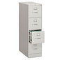 HON 310 Series Vertical File, 4 Letter-Size File Drawers, Light Gray, 15" x 26.5" x 52" (314PQ)