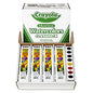 Crayola Watercolors, 8 Assorted Colors, Palette Tray, 36/Carton (538101)