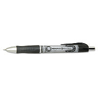 AbilityOne 7520016539298, SKILCRAFT Needle Point Roller Ball Pen, Retractable, Fine 0.7 mm, Black Ink, Gray/Black/White Barrel, Dozen