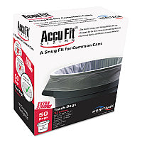 Linear Low Density Can Liners with AccuFit Sizing, 55 gal, 0.9 mil, 40" x 53", Clear, 50/Box (H8053TCRC1)