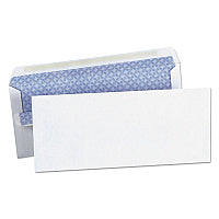 Universal Self-Seal Security Tint Business Envelope, #10, Square Flap, Self-Adhesive Closure, 4.13 x 9.5, White, 500/Box (UNV36101)