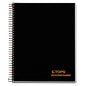 TOPS JEN Action Planner, 1-Subject, Narrow Rule, Black Cover, (84) 8.5 x 6.75 Sheets (63827)