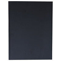 Universal Casebound Hardcover Notebook, 1-Subject, Wide/Legal Rule, Black Cover, (150) 10.25 x 7.63 Sheets (UNV66353)