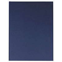 Universal Casebound Hardcover Notebook, 1-Subject, Wide/Legal Rule, Dark Blue Cover, (150) 10.25 x 7.63 Sheets (UNV66352)
