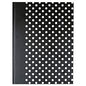 Universal Casebound Hardcover Notebook, 1-Subject, Wide/Legal Rule, Black/White Cover, (150) 10.25 x 7.63 Sheets (UNV66350)