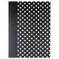 Universal Casebound Hardcover Notebook, 1-Subject, Wide/Legal Rule, Black/White Cover, (150) 10.25 x 7.63 Sheets (UNV66350)