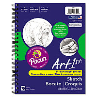 Pacon Art1st Sketch Diary, 60 lb Text Paper Stock, Blue Cover, (70) 11 x 8.5 Sheets (4794)