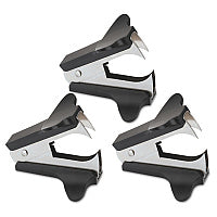 Universal Jaw Style Staple Remover, Black, 3/Pack (UNV00700VP)