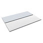 Alera Reversible Laminate Table Top, Rectangular, 71.5w x 23.63d, White/Gray (ALETT7224WG)