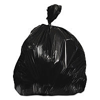 Heritage Linear Low-Density Can Liners, 45 gal, 0.7 mil, 40" x 46", Black, 250/Carton (D8046HK)