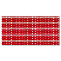 Pacon Fadeless Designs Bulletin Board Paper, Brick, 50 ft x 48", Red/White (56475)