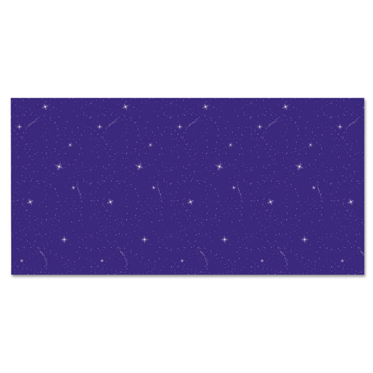 Pacon Fadeless Designs Bulletin Board Paper, Night Sky, 50 ft x 48", Blue/Silver (56225)