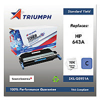 Triumph 751000NSH0284 Remanufactured Q5951A (643A) Toner, 10,000 Page-Yield, Cyan