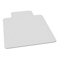 AbilityOne 7220016568327, SKILCRAFT Biobased Chair Mat for Low/Medium Pile Carpet, 45 x 53, 20 x 12 Lip, Clear