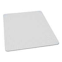 AbilityOne 7220016568330, SKILCRAFT Biobased Chair Mat for Low/Medium Pile Carpet, 60 x 60, No Lip, Clear