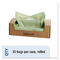 Stout by Envision EcoSafe-6400 Bags, 64 gal, 0.85 mil, 48" x 60", Green, 30/Box (E4860E85)