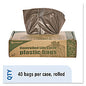 Stout by Envision Controlled Life-Cycle Plastic Trash Bags, 39 gal, 1.1 mil, 33" x 44", Brown, 40/Box (G3344B11)