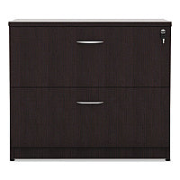 Alera Valencia Series Lateral File, 2 Legal/Letter-Size File Drawers, Espresso, 34" x 22.75" x 29.5" (ALEVA513622ES)