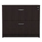 Alera Valencia Series Lateral File, 2 Legal/Letter-Size File Drawers, Espresso, 34" x 22.75" x 29.5" (ALEVA513622ES)