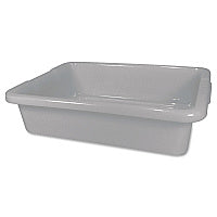 Rubbermaid Commercial Bus/Utility Tote, 20" x 15" x 5", Gray (3349GRA)