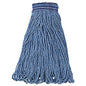 Rubbermaid Commercial Universal Headband Mop Head, Cotton/Synthetic, 24oz, Blue, 12/Carton (E238)