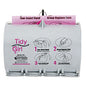 Tidy Girl Plastic Feminine Hygiene Disposal Bag Dispenser, Gray (TGUDPV2)