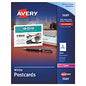 Avery Printable Postcards, Laser, 80 lb, 4.25 x 5.5, Uncoated White, 200 Cards, 4 Cards/Sheet, 50 Sheets/Box (5689)