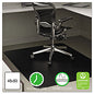Deflecto EconoMat All Day Use Chair Mat for Hard Floors, Flat Packed, 45 x 53, Black (CM21242BLK)