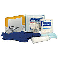 First Aid Only Small Wound Dressing Kit, Includes Gauze, Tape, Gloves, Eye Pads, Bandages (3910)