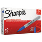 Sharpie Fine Tip Permanent Marker, Fine Bullet Tip, Blue, Dozen (30003B)