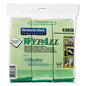 WypAll Microfiber Cloths, Reusable, 15.75 x 15.75, Green, 6/Pack For Nonporous Surface - 15.75" Length x 15.75" Width - Recommended For: Odor Remover, Stain Remover, Bacteria Remover - Anti-bacterial, Durable, Absorbent, Environmentally Friendly, (83630)