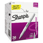 Sharpie Metallic Fine Point Permanent Marker Value Pack, Fine Bullet Tip, Metallic Silver, 36/Pack (2003899)