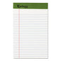Earthwise by Ampad Recycled Writing Pad, Narrow Rule, Politex Green Headband, 50 White 5 x 8 Sheets, Dozen (20152)