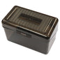 Universal Plastic Index Card Boxes, Holds 300 3 x 5 Cards, 5.63 x 3.25 x 3.75, Translucent Black (UNV47286)