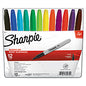 Sharpie Fine Tip Permanent Marker, Fine Bullet Tip, Assorted Colors, 12/Set (30072)
